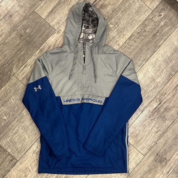 Under Armour Storm Hooded 1/4 Zip Lined Jacket- Size Small - Picture 1 of 10